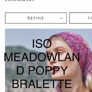 ISO Spell meadowland bralette in poppy New